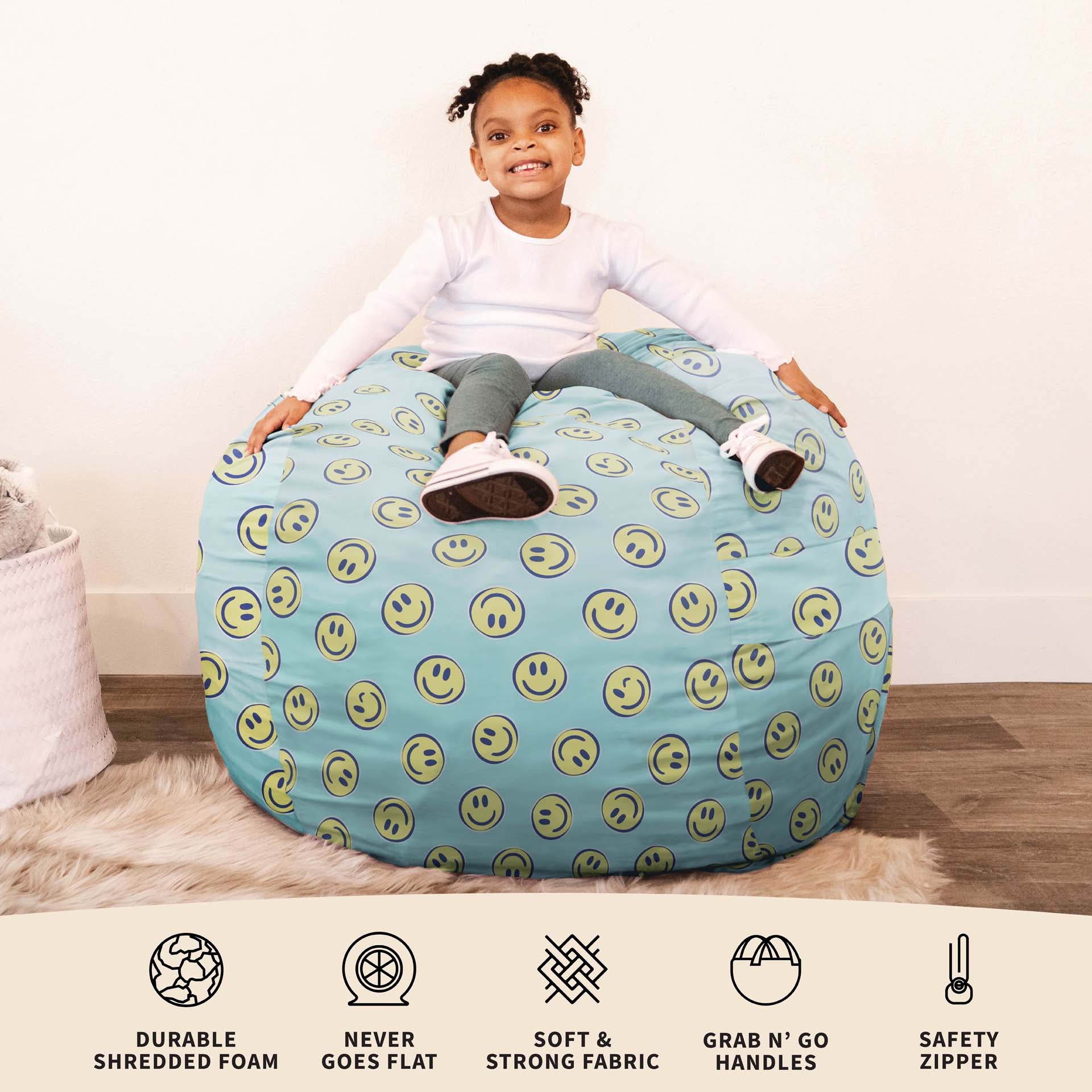 Fuf® 4ft Foam Bean Bag Chair | Big Joe® Bean Bag for Teens