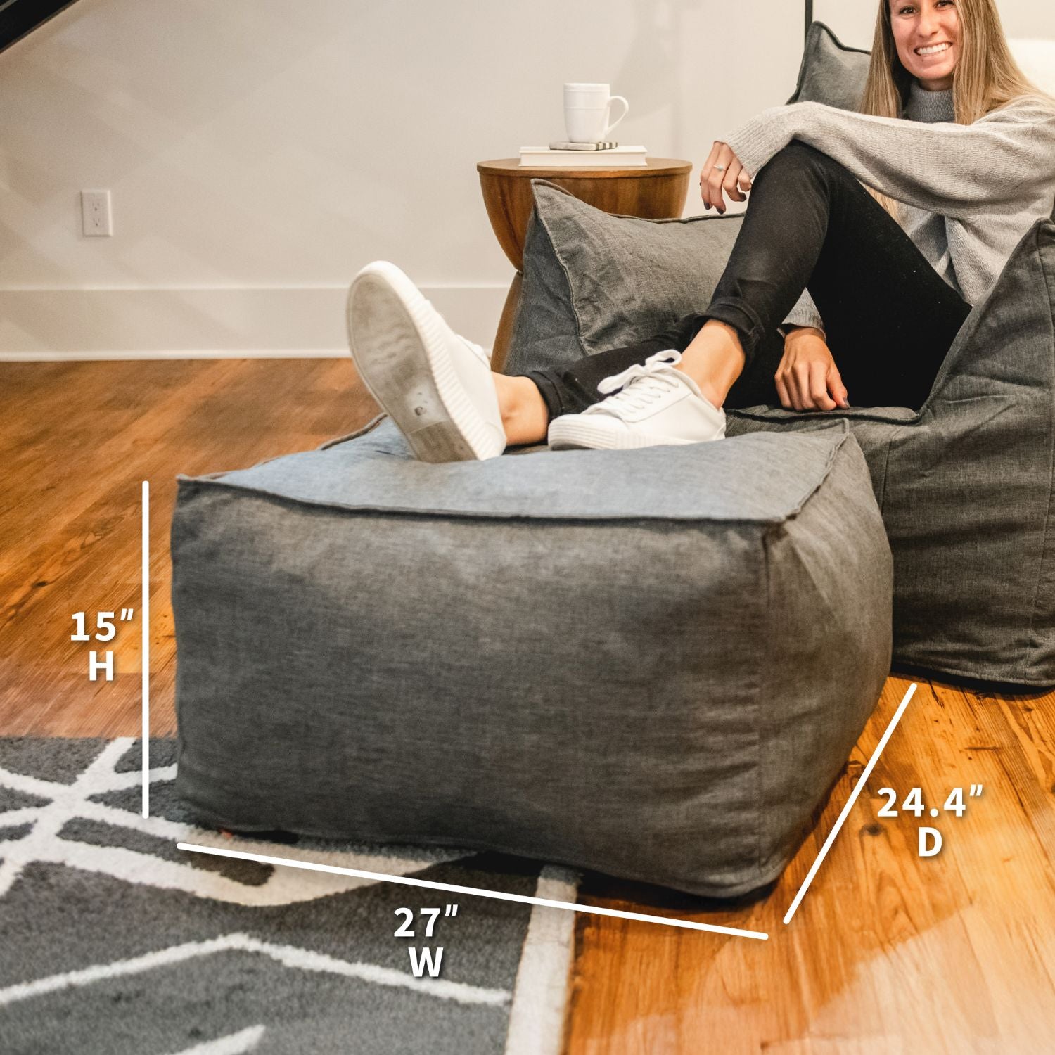 Imperial Foam Filled Ottoman Big Joe Bean Bags