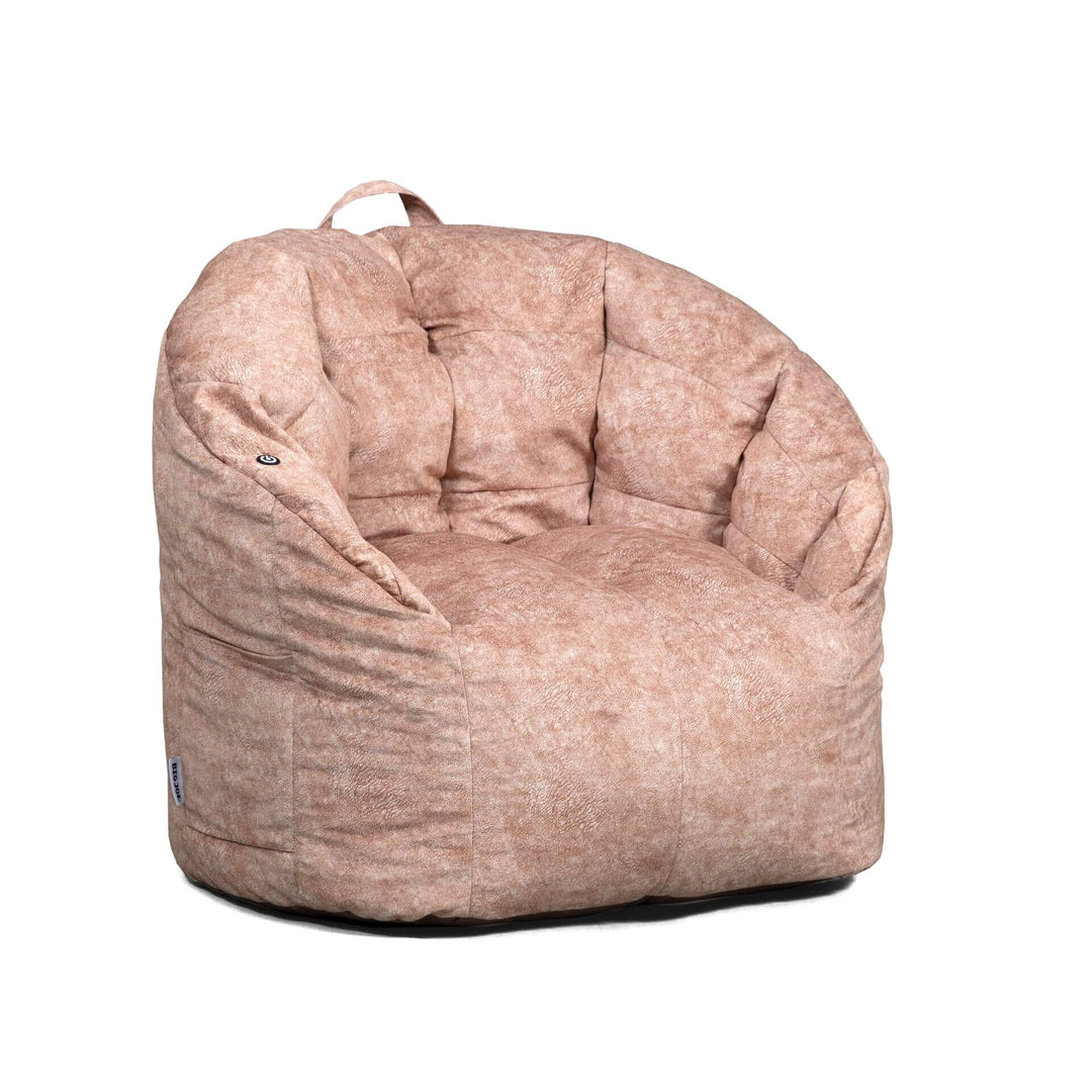 Milano w/ Vibe bean filled side beanbag #color_caribou-hyde