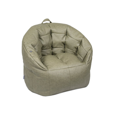 Angle Milano with Vibe in Olive Green vegan leather #color_olive-green-vegan-leather