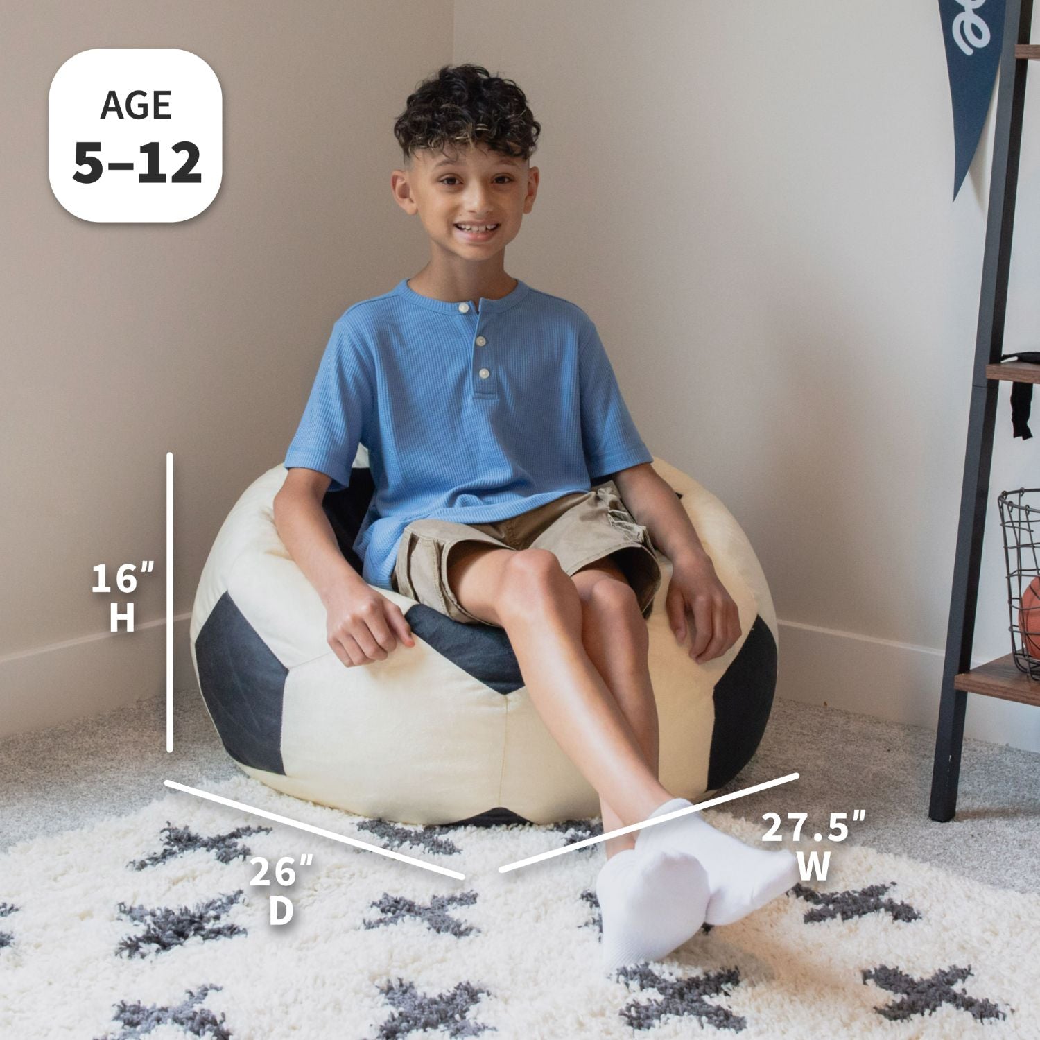 Soccer Ball Bean Bag Chair for Kids | Big Joe® Sports Beanbag Chairs