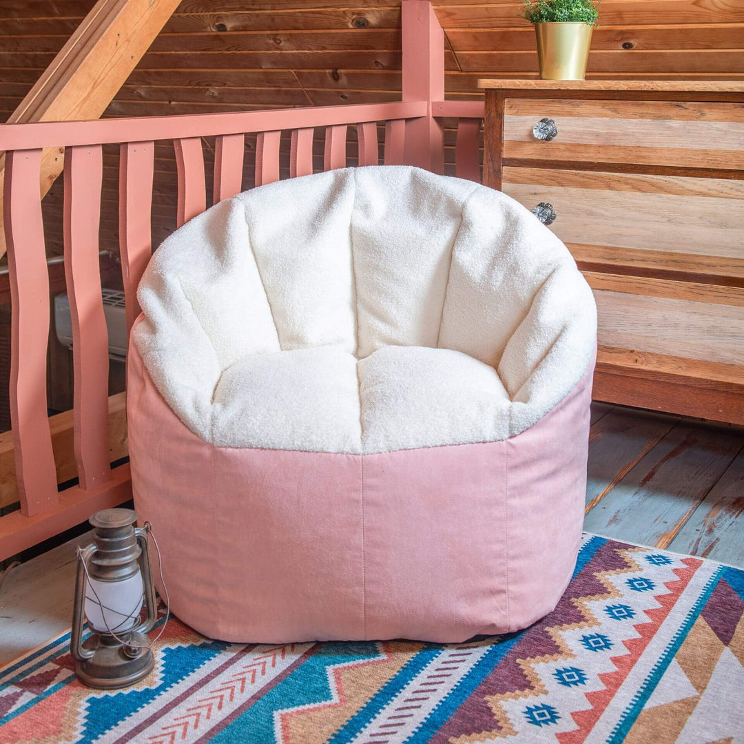 cabin furniture #color_desert-rose-sherpa-vegan-suede
