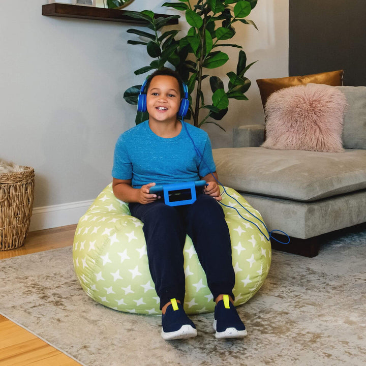 green star beanbag for kids #color_scatter-jax-matcha-smartmax