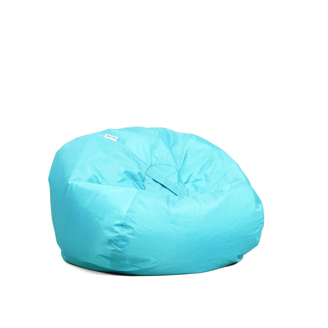  Majestic Home Goods Classic Bean Bag Chair - Chevron Giant  Classic Bean Bags for Small Adults and Kids (28 x 28 x 22 Inches) (Teal  Blue) : Home & Kitchen