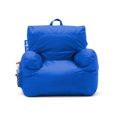 Dorm bean filled blue chair 