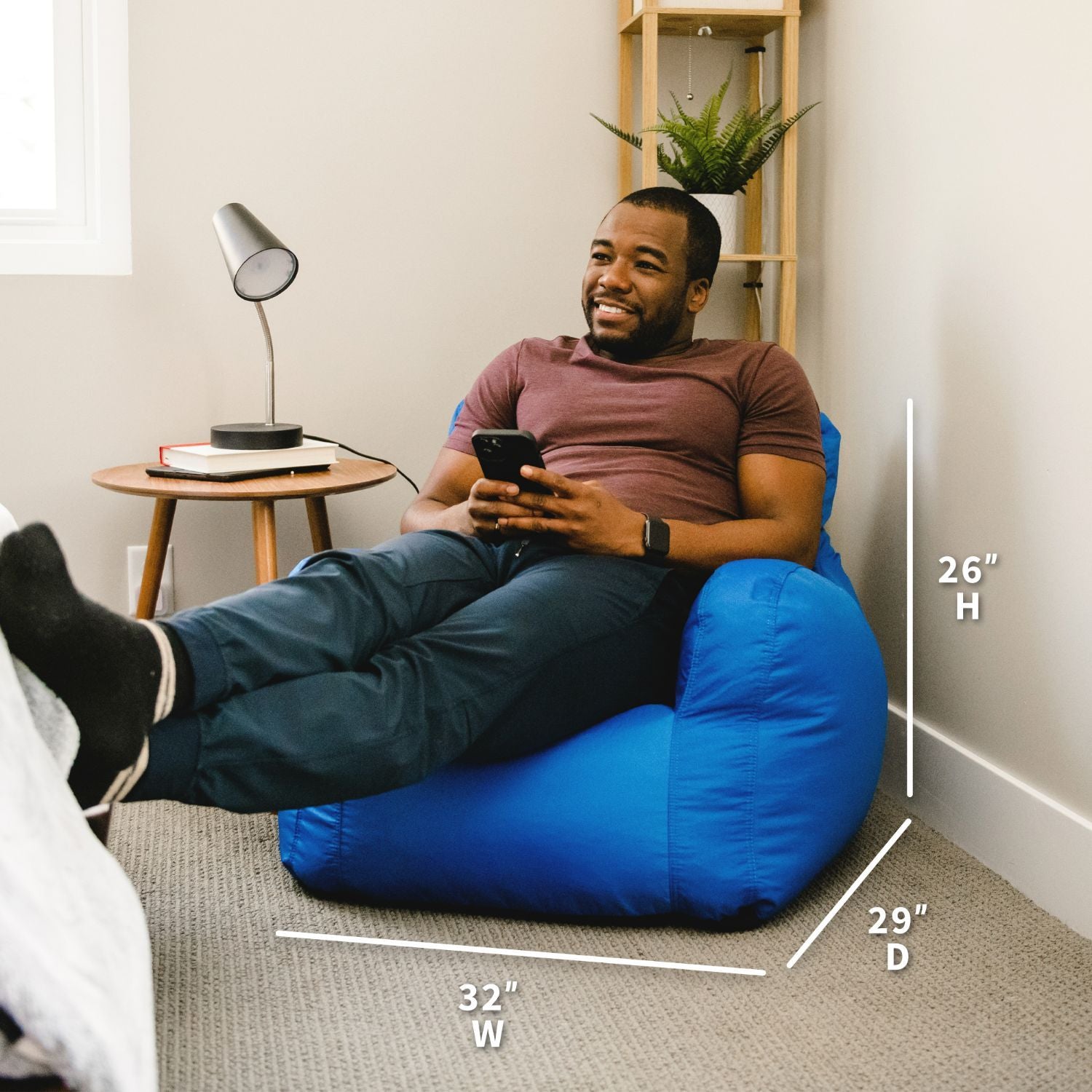 Dorm Chair Bean Bag Lounger | Big Joe® Bean Bag Chairs