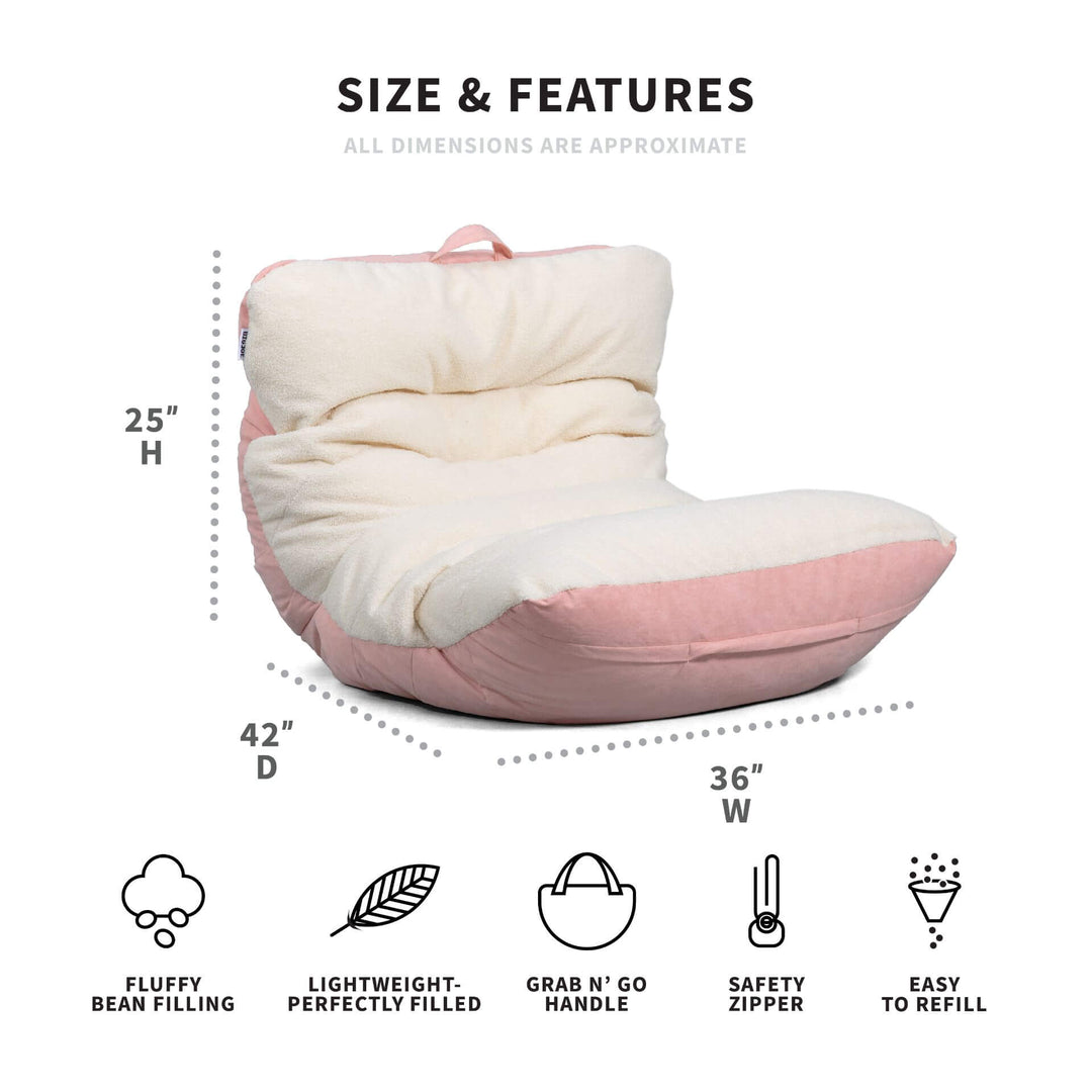  Big Joe Roma Bean Bag Chair, Sapphire Smartmax, Durable  Polyester Nylon Blend, 3 feet : Home & Kitchen