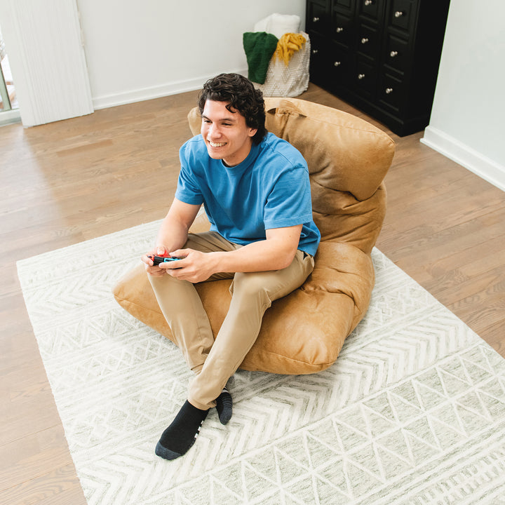 Roma Bean Bag Chair for adults and teens #color_rustic-tan