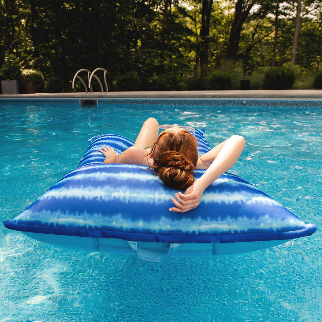 pillowlike comfort lagoon lounger #color_ripple-blue