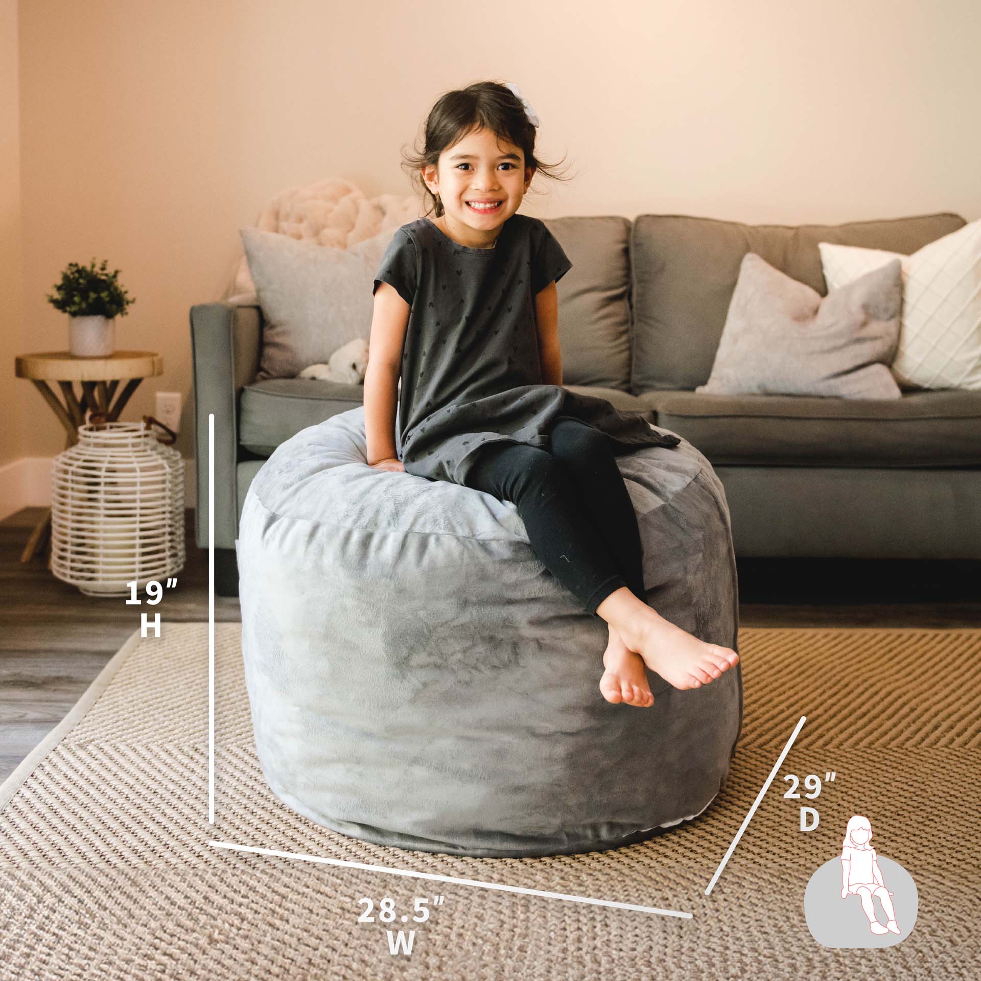 Big joe small bean bag chair & lounger hotsell
