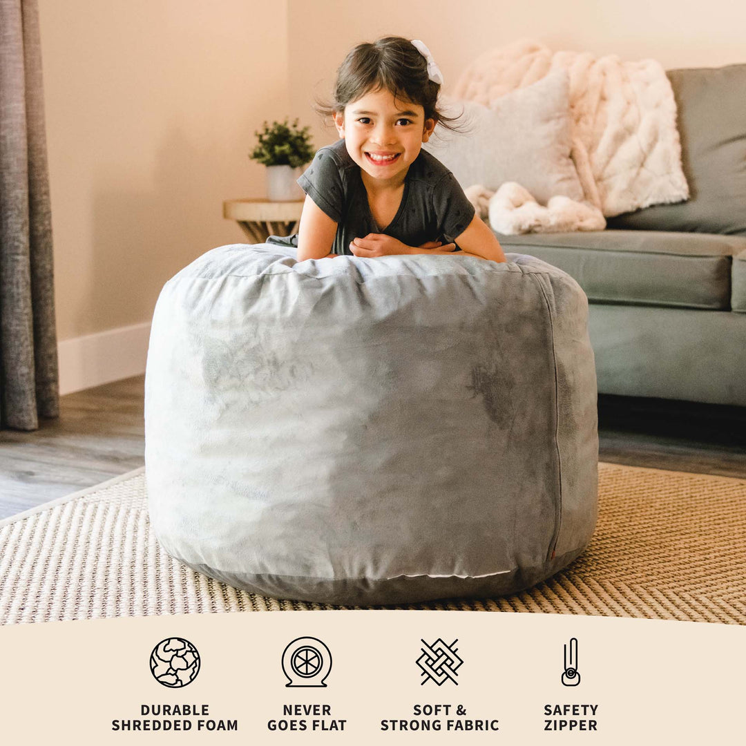Fuf® Chair and Ottoman Bundle - Includes Fuf® Large and Fuf Pouf™