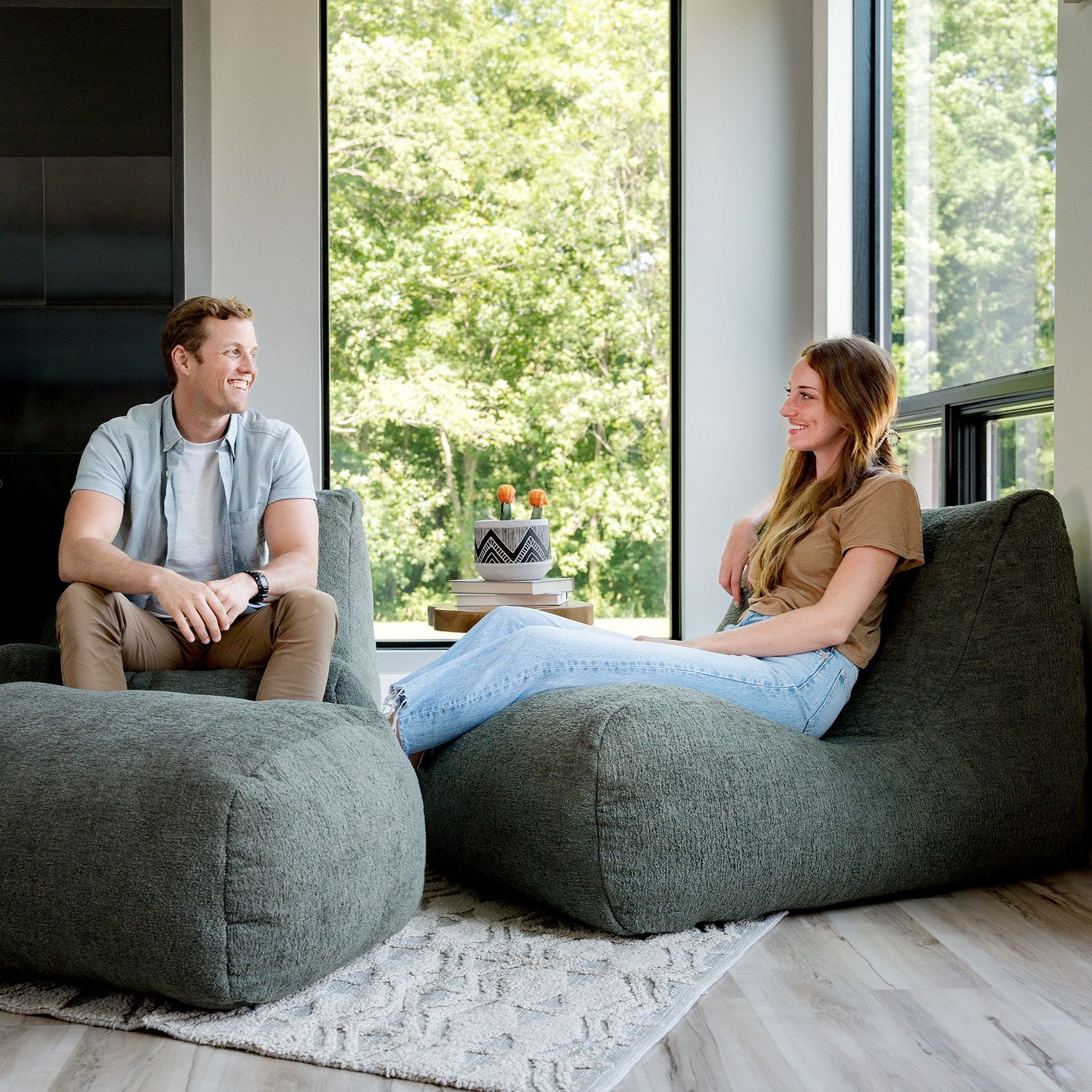 Modora® Lounger and Ottoman Bundle | Big Joe® Furniture