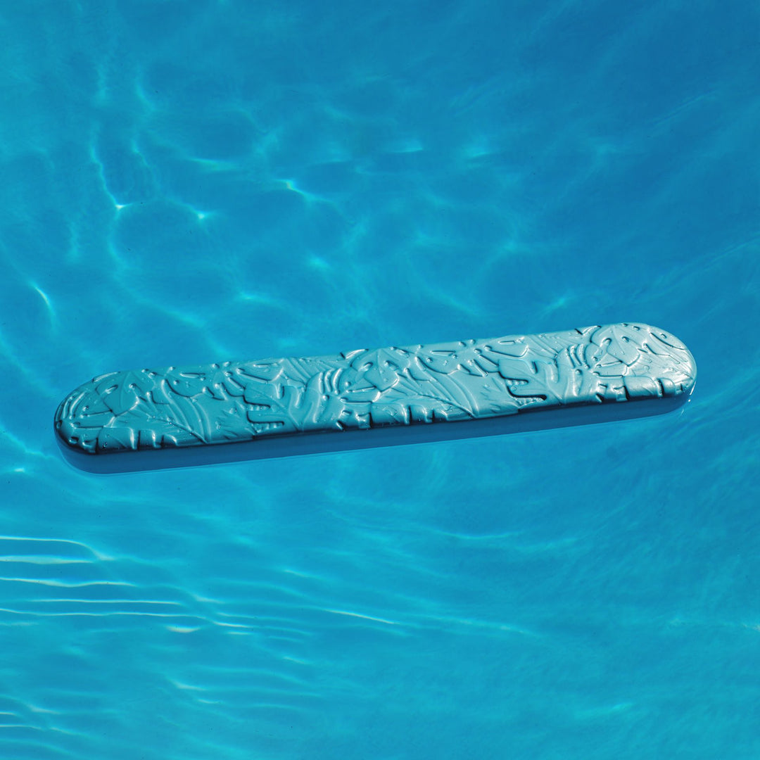 Aquaria Palm Drifter pool float in the pool #color_aqua-palm