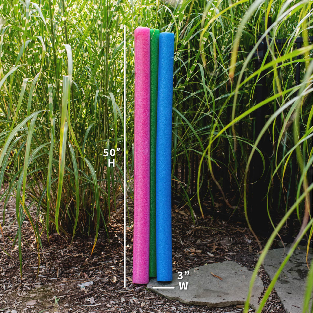 Foam Pool Noodle Case of 40 in Green, Blue, Pink dimensions 