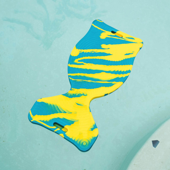 Aquaria Saddle Seat - 2 Pack pool float #color_yellow-aqua-swirl