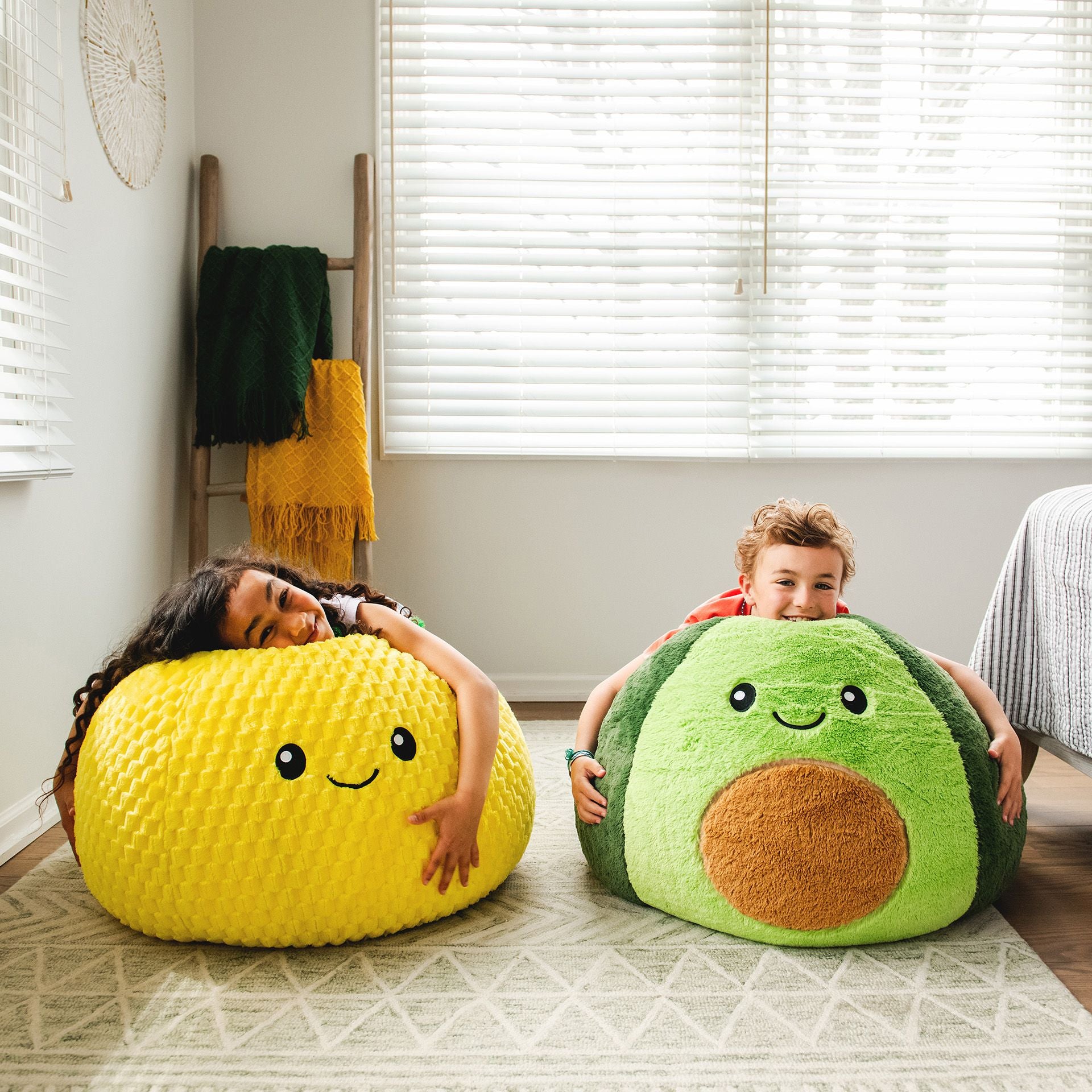 PlushiPals® Two Pack Bean Bag Chair | Big Joe® Chairs For Kids