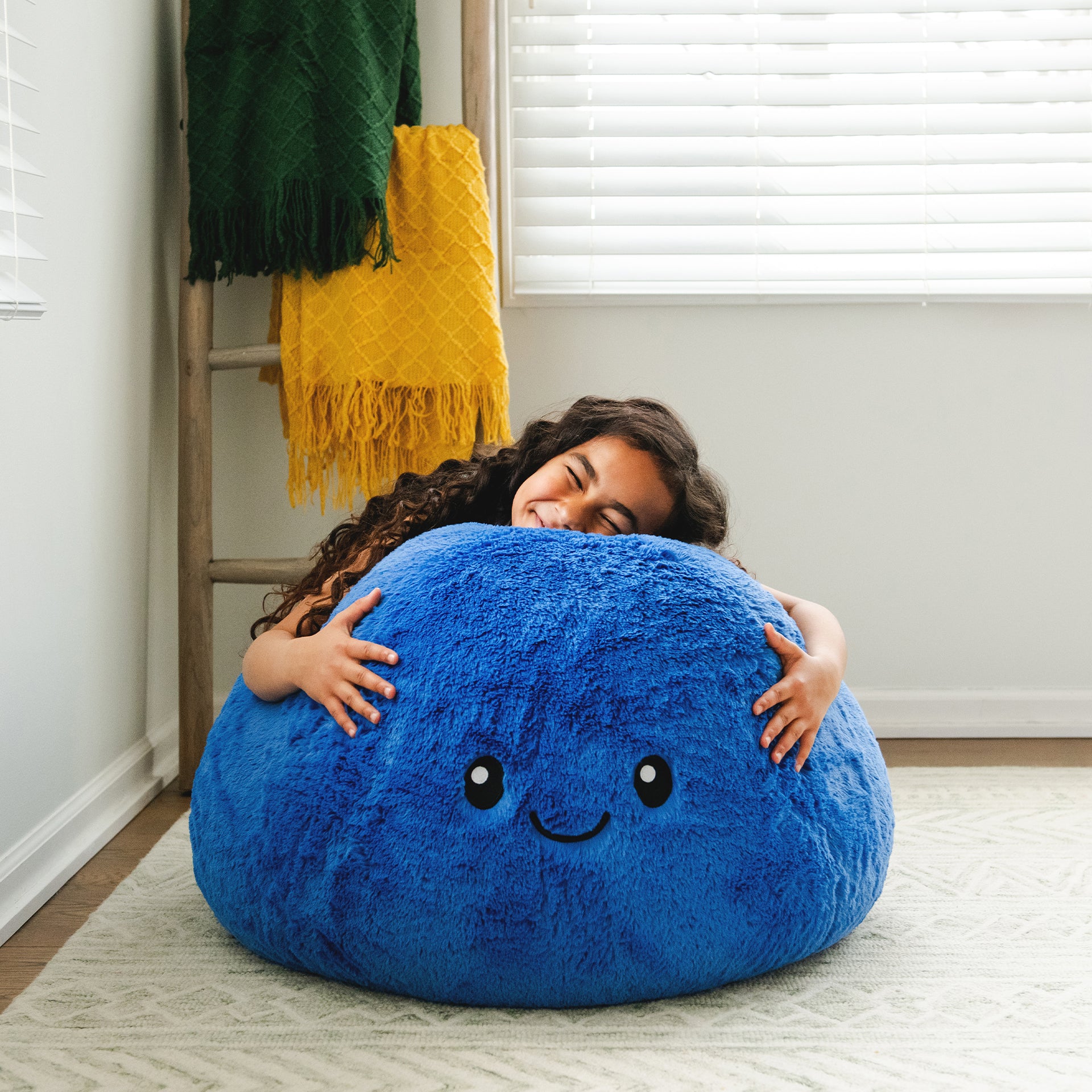 Blueberry PlushiPals™ Bean Bag Chair | Big Joe® Chairs For Kids