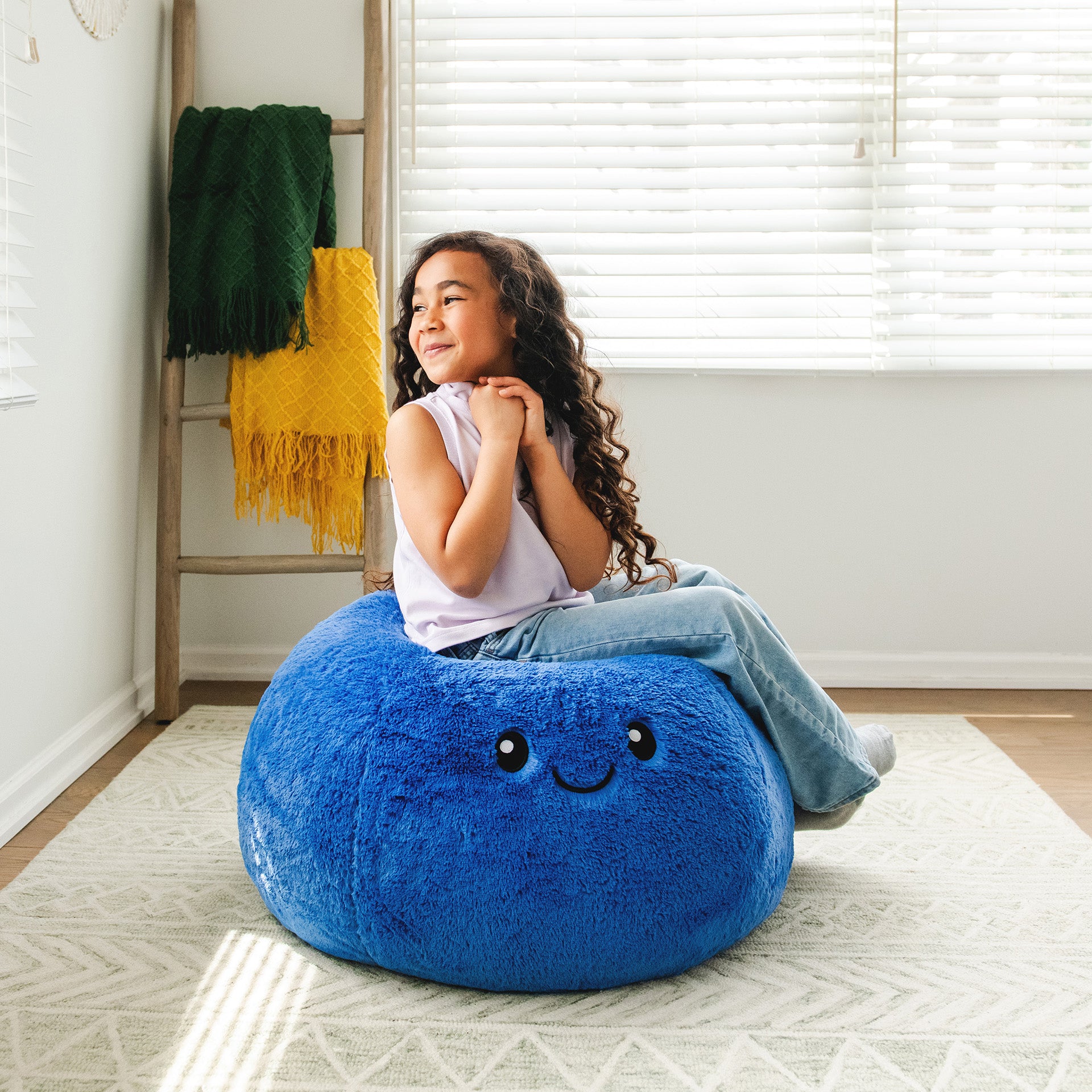 Blueberry PlushiPals® Bean Bag Chair | Big Joe® Chairs For Kids