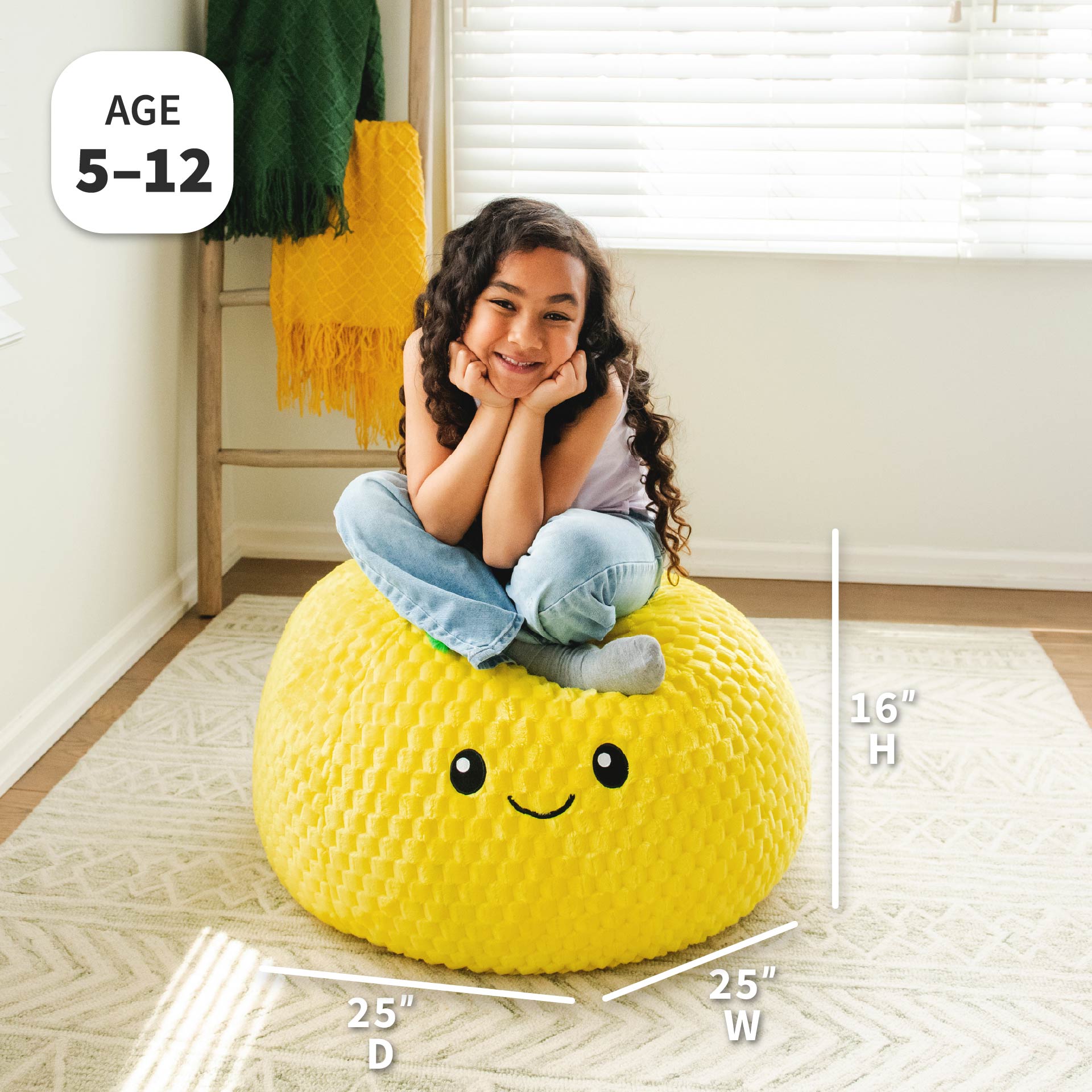 Pineapple PlushiPals® Bean Bag Chair | Big Joe® Chairs For Kids