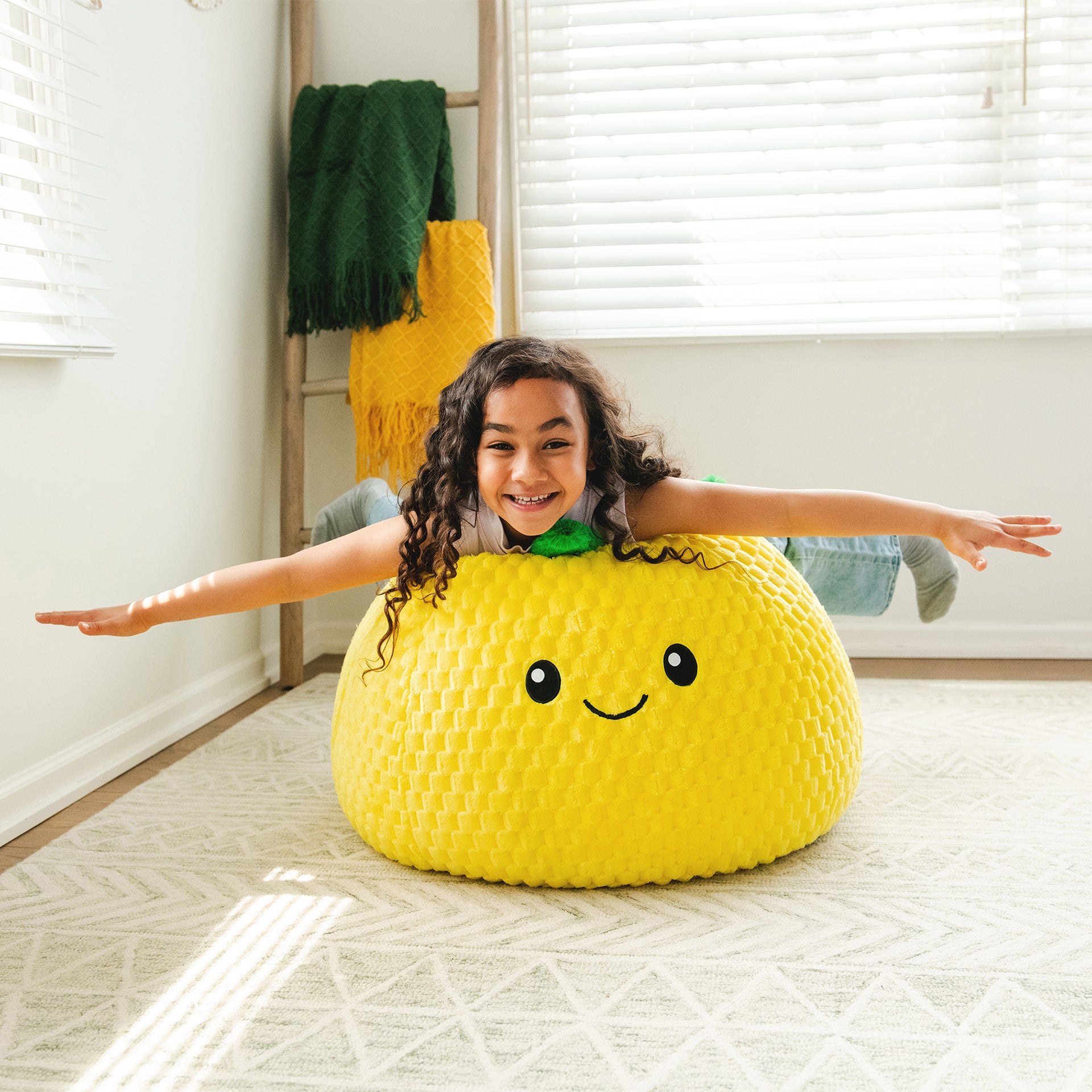 Pineapple PlushiPals® Bean Bag Chair | Big Joe® Chairs For Kids
