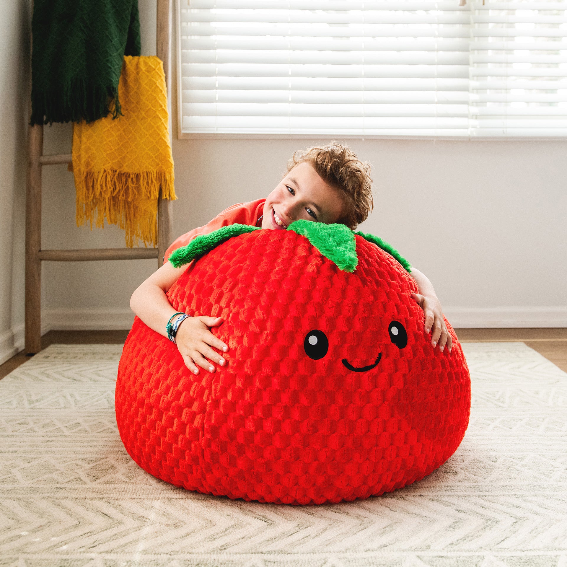 Strawberry PlushiPals™ Bean Bag Chair | Big Joe® Chairs For Kids