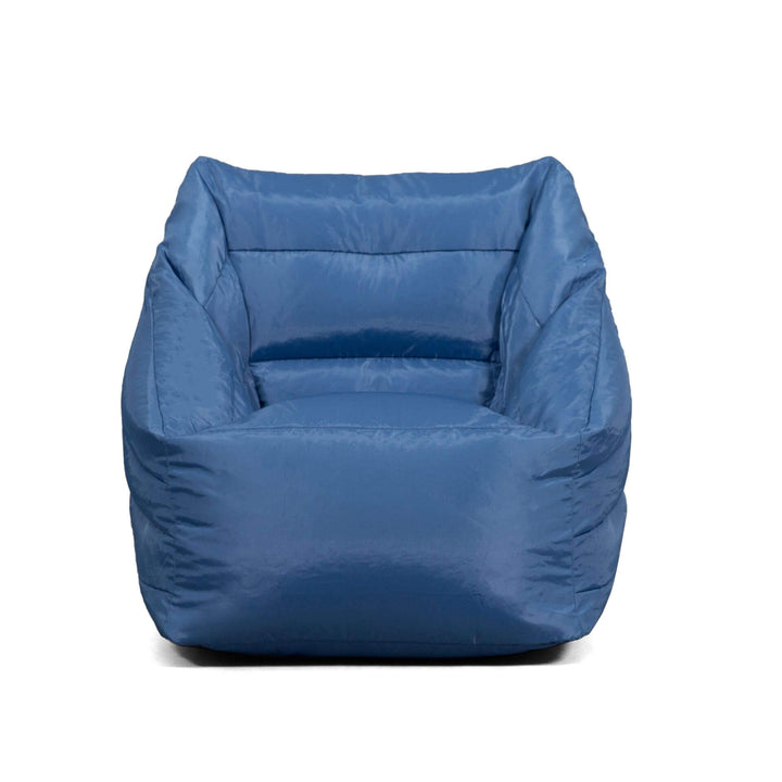 Front view aurora bean bag chair #color_elemental-blue-smartmax