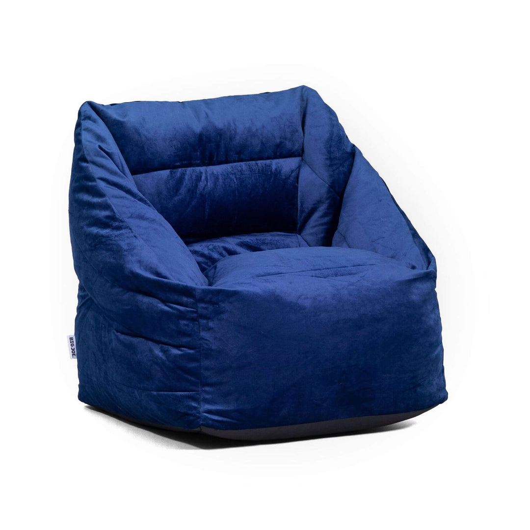 Aurora Chair bean filled #color_deep-navy-velvet