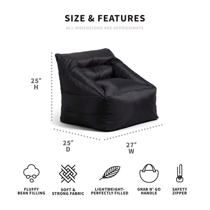 Black Aurora Chair Dimensions #color_black-smartmax