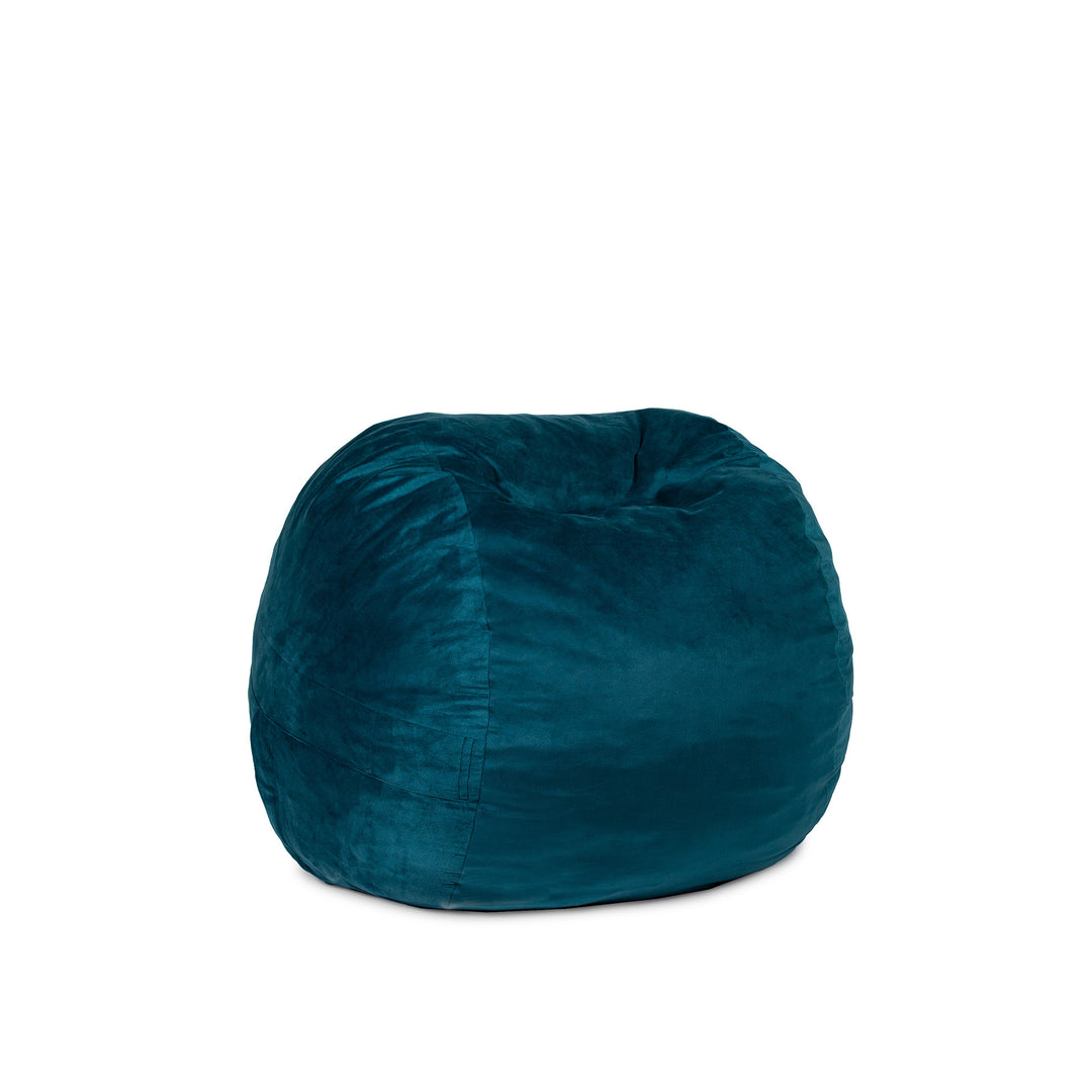 Little Big Fuf Foam Bean Bag Chair #color_mediterranean-plush