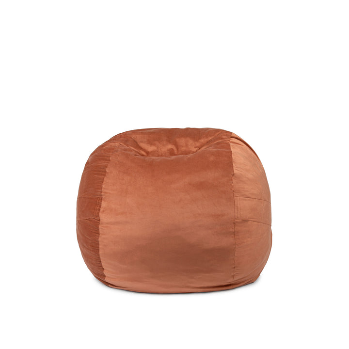 Little Big Fuf Foam Bean Bag Chair #color_copper-plush