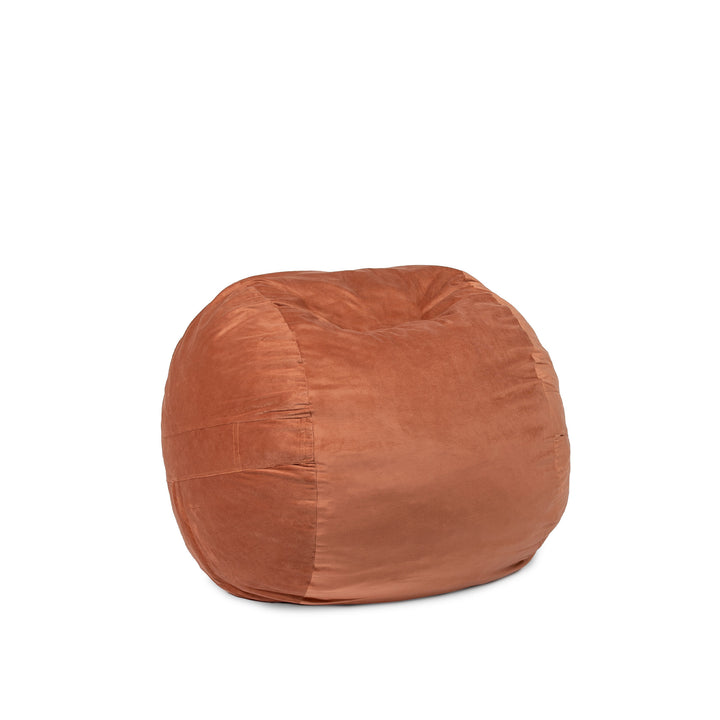 Little Big Fuf Foam Bean Bag Chair #color_copper-plush