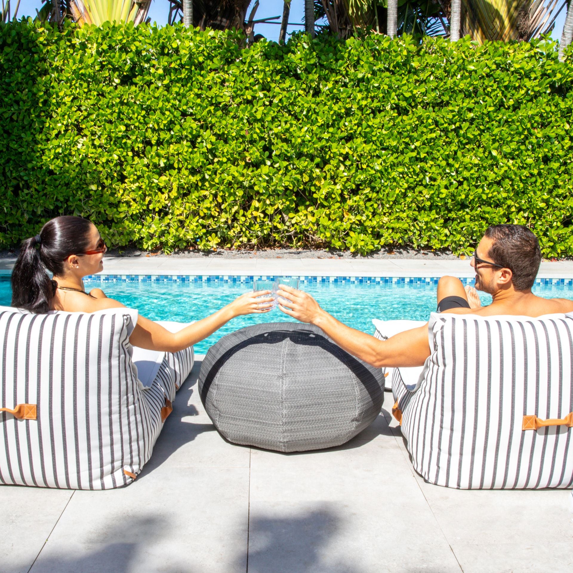 Lux Pouf pool float center table or seat 
