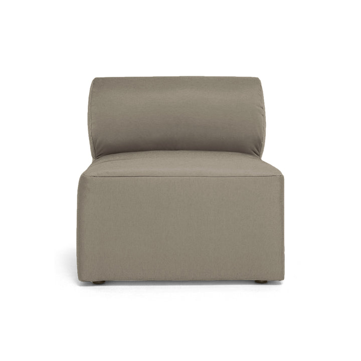 Armless patio chair or build your own sectional  #color_castor-gray-bask