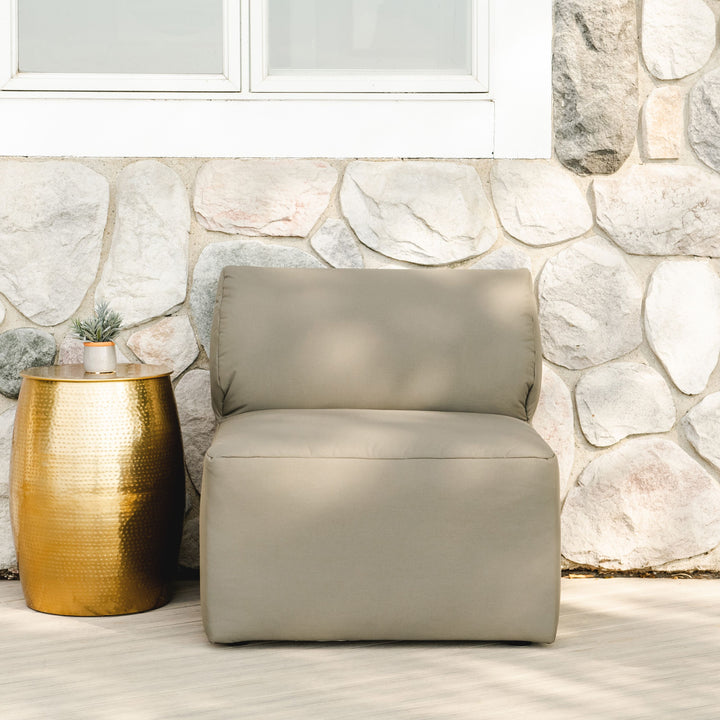 Armless outdoor chair weather resistant #color_castor-gray-bask