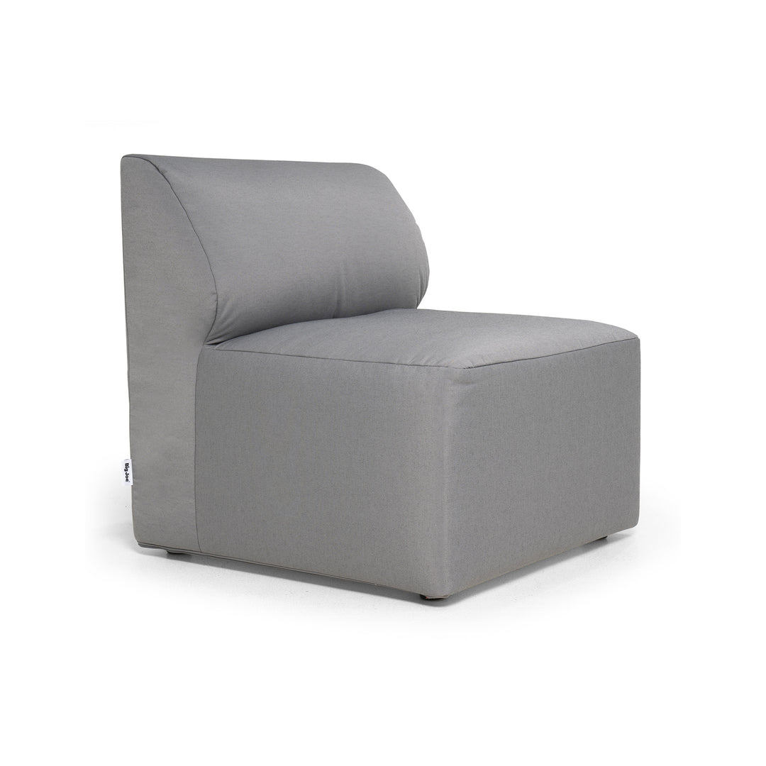 outdoor patio chair armless sectional chair #color_granite-bask