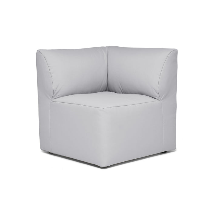 Corner Sectional Chair for Outdoors front #color_light-gray-bask