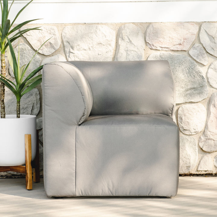 Corner Sectional Chair Outdoor Patio #color_granite-bask