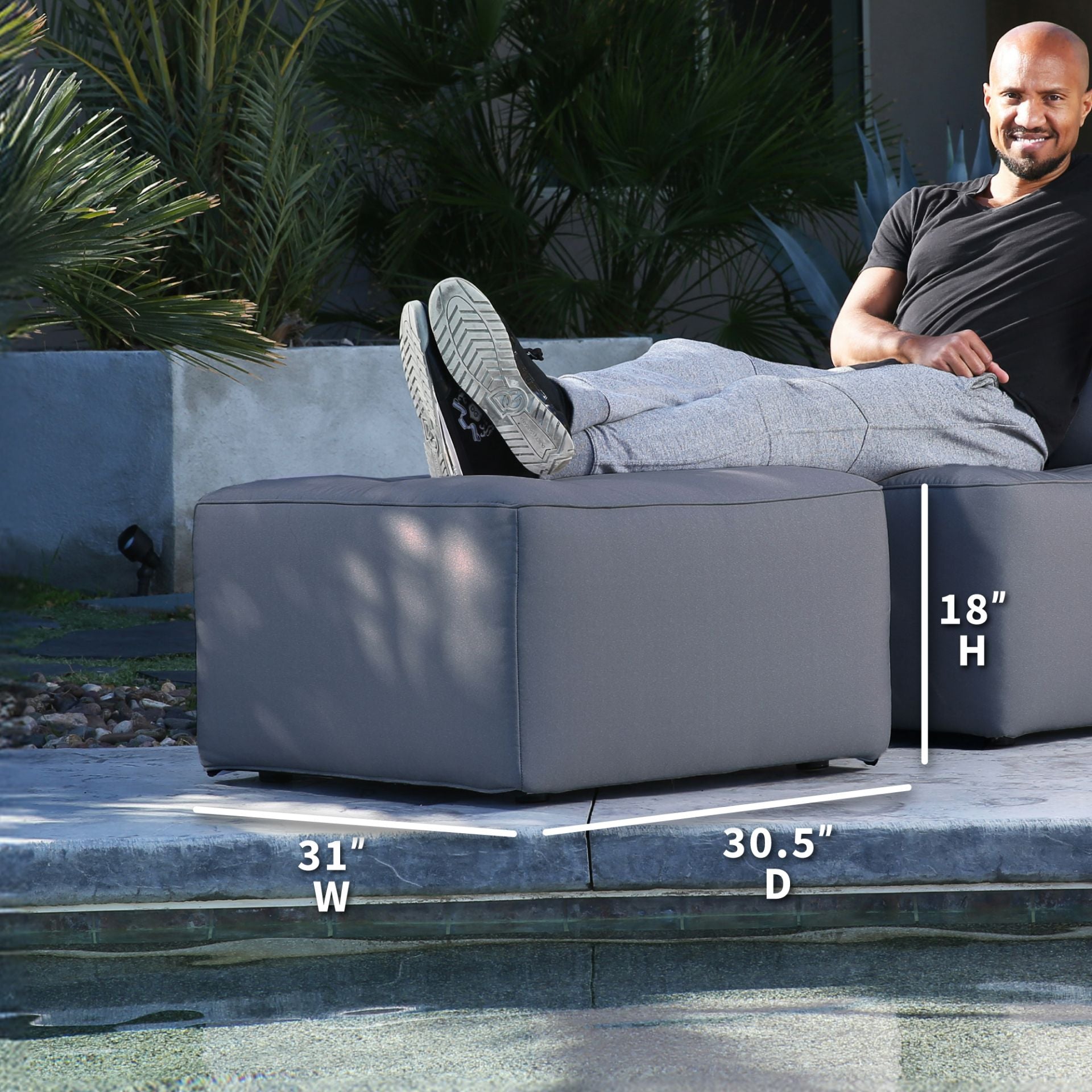 Patio Ottoman | Big Joe Outdoor® Patio Furniture
