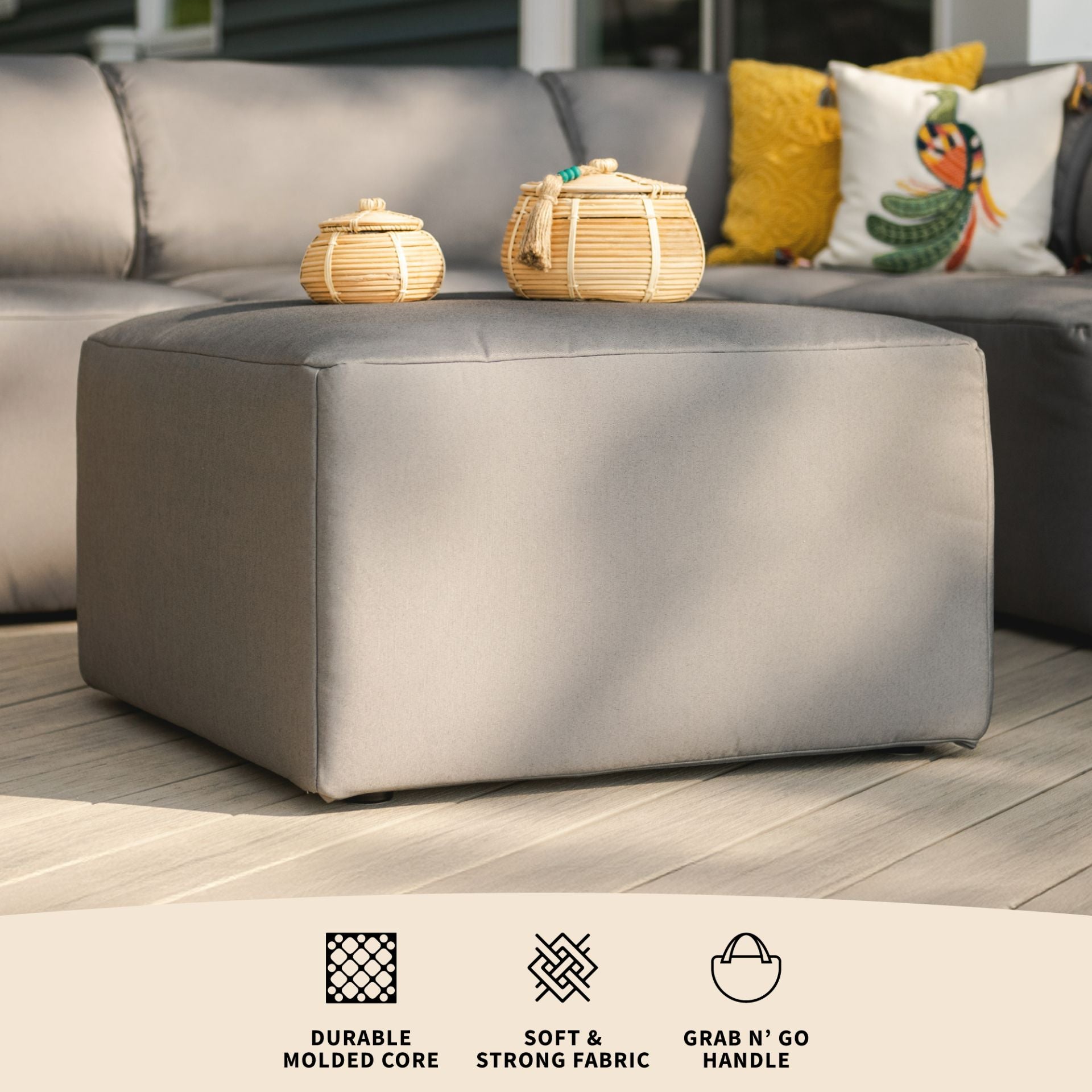 Patio Ottoman | Big Joe Outdoor® Patio Furniture