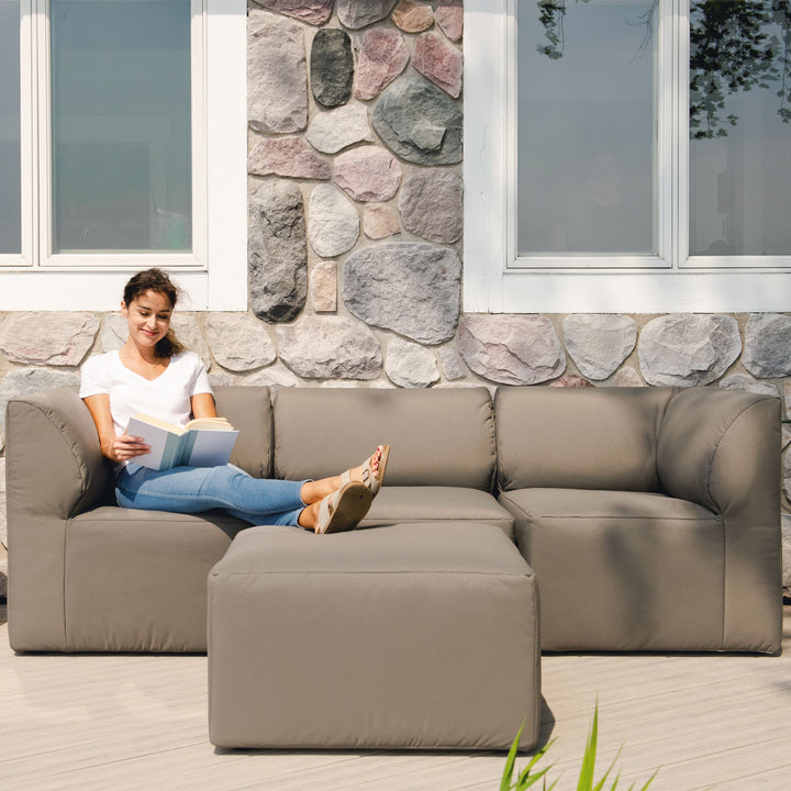 4pc outdoor sectional furniture relax and read outside #color_castor-gray-bask