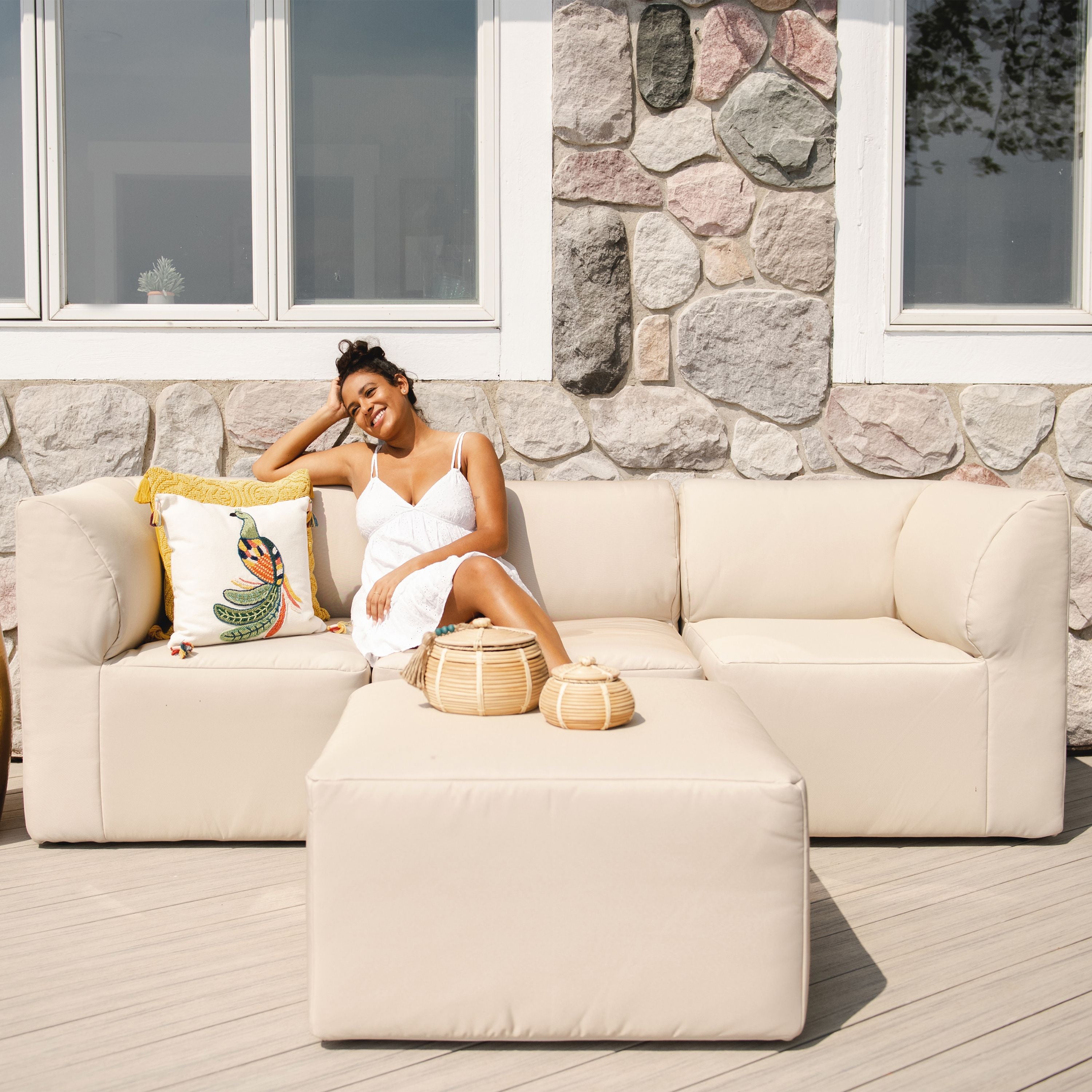 4 Piece Patio Sectional Big Joe Outdoor Furniture