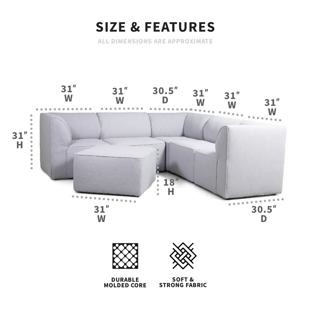 6 Piece Patio Sectional Set Dimensions #color_fresh-gray