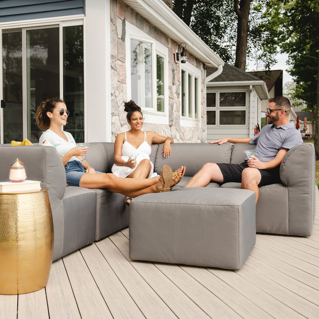 6pc weatherproof outdoor furniture #color_granite-bask