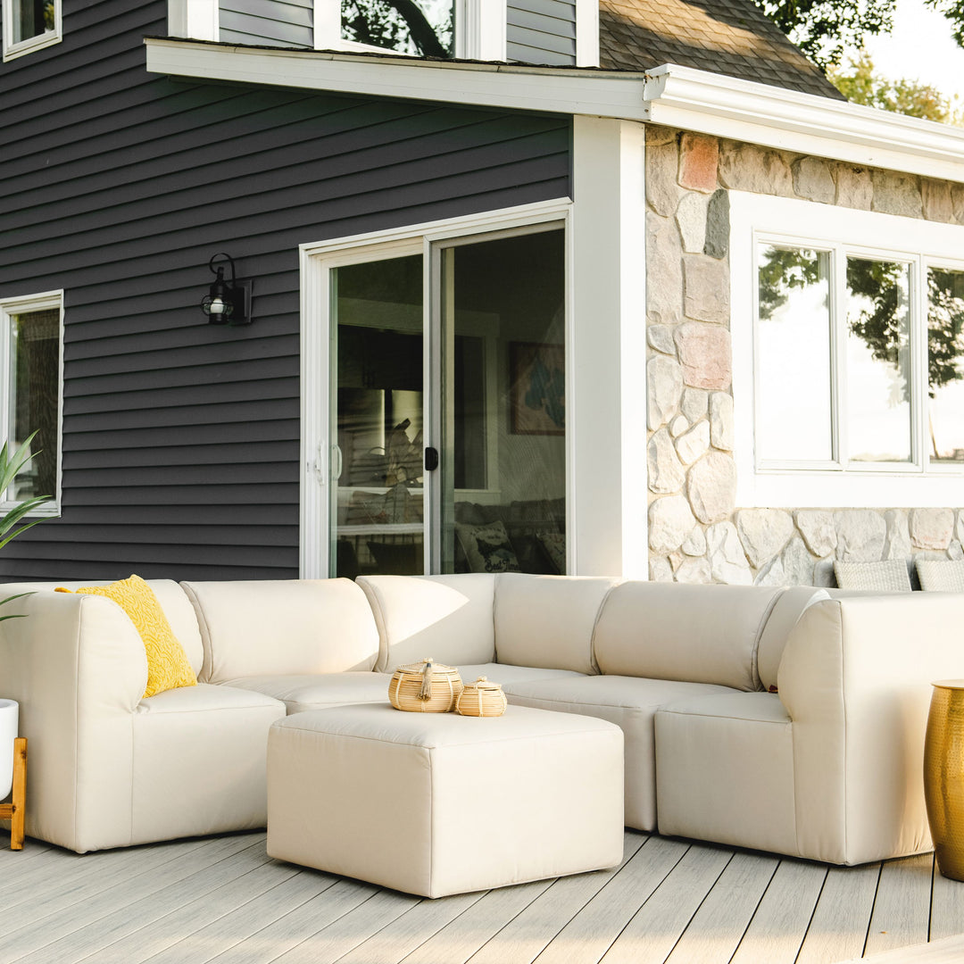 6pc tan outdoor sectional sofa comfort from indoors outdoors #color_terra-bask