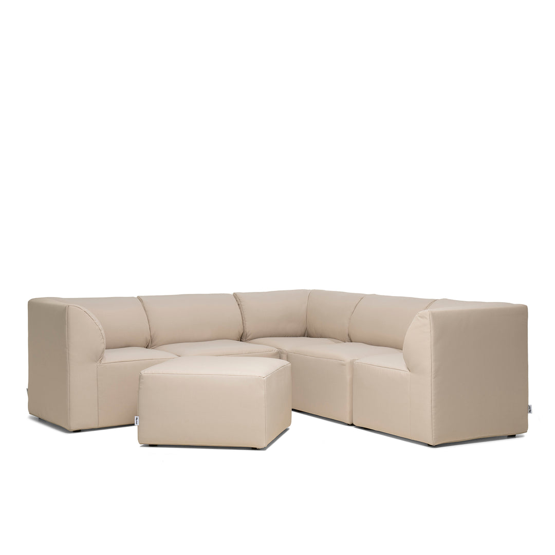 6pc tan outdoor sectional sofa weather resistant #color_terra-bask