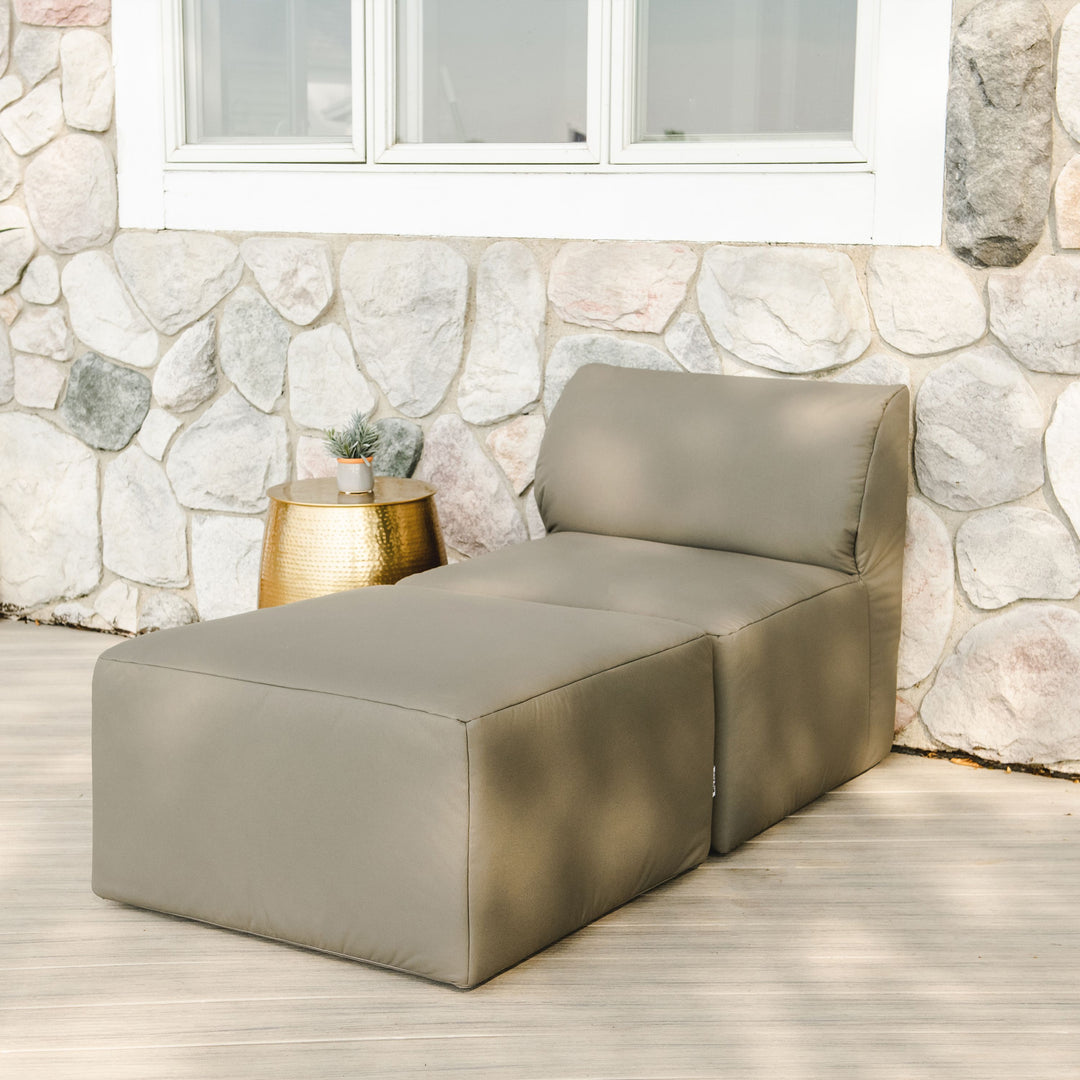 Patio 2pc Sectional Patio outdoor furniture #color_castor-gray-bask
