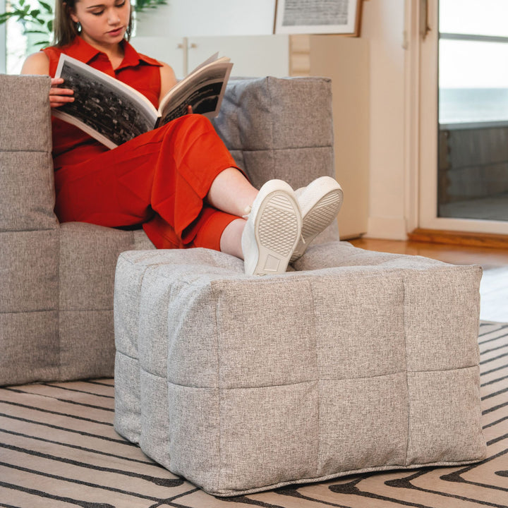 Cube Chair with Ottoman