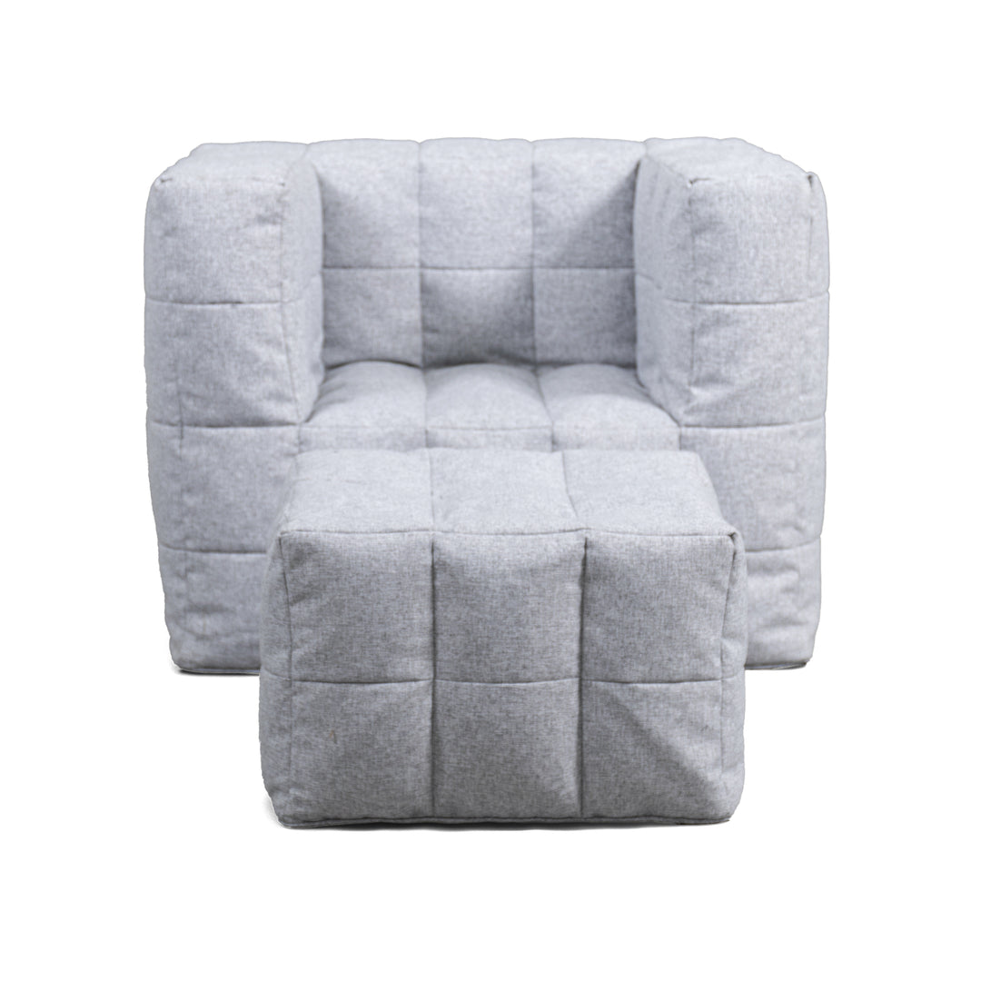 Cube Chair with Ottoman