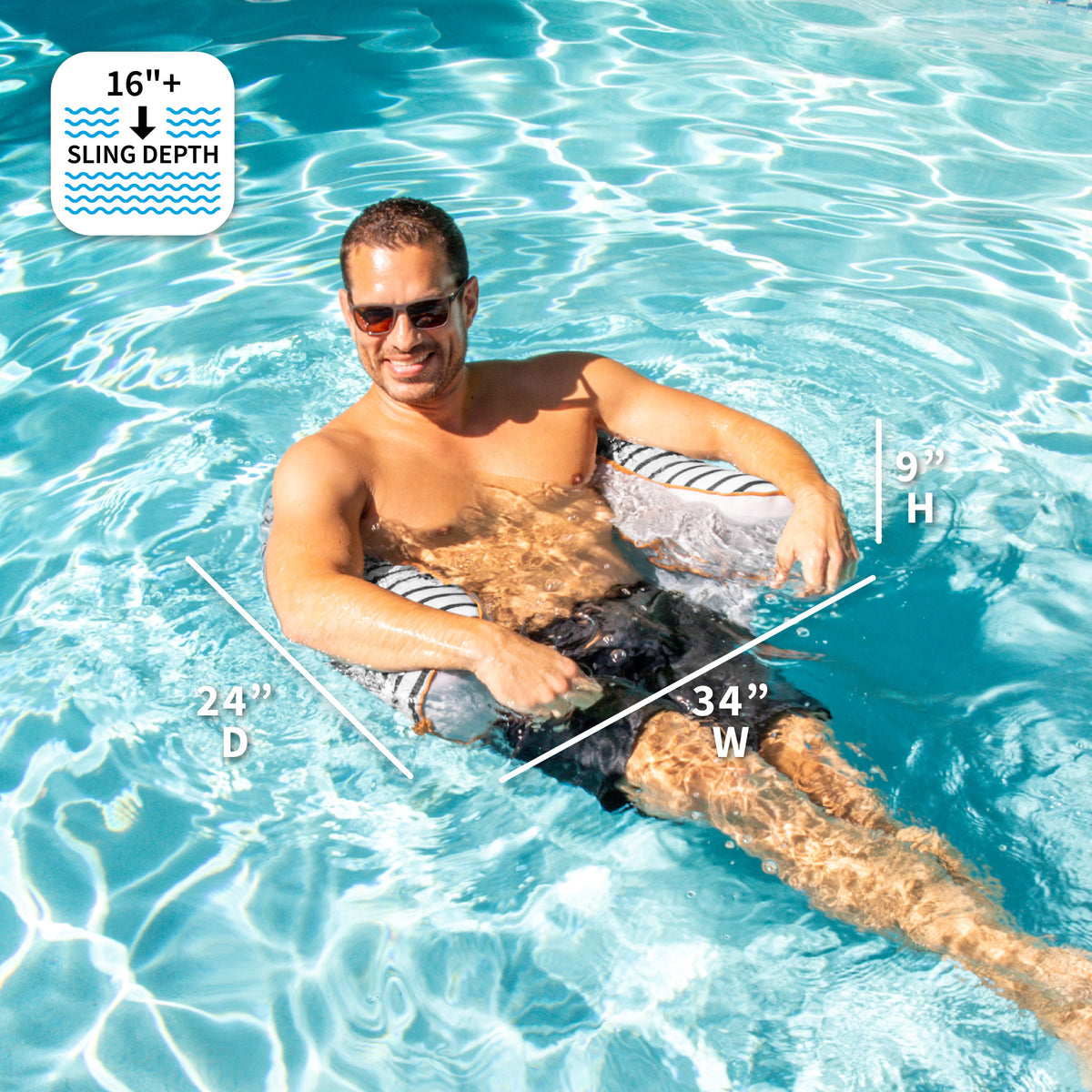 Big Joe® Lux Bali Sling™ | Luxury Pool Float
