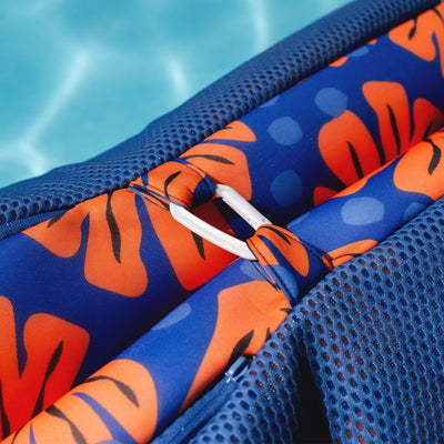 Clip to hold hammock sling pool float 